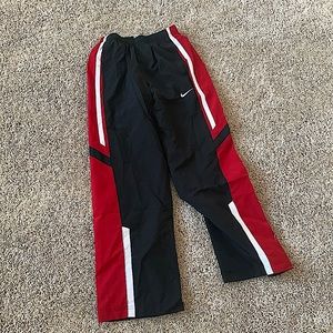 Large Nike Boys Dri-fit Sweatpants Red & Black
